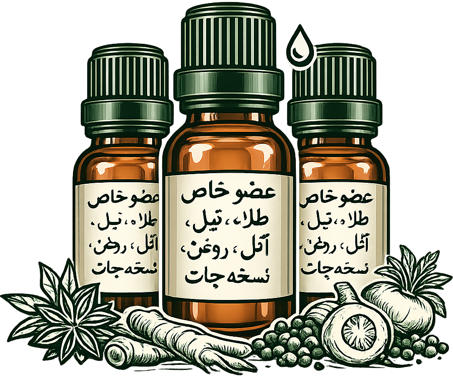 عضو خاص کےلئے طلاء تیل، آئل، روغن کے نسخہ جات اور علاج